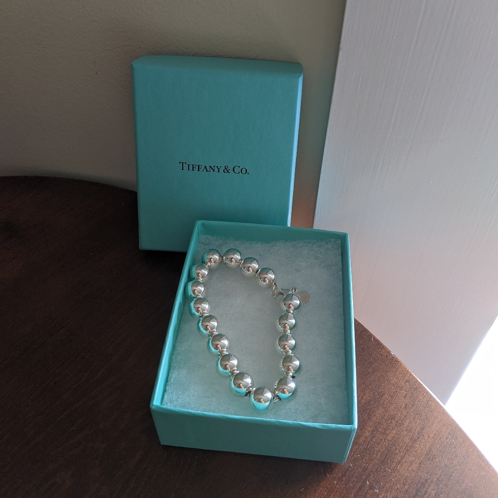 Tiffany's NWT 7.5in Silver Ball bracelet